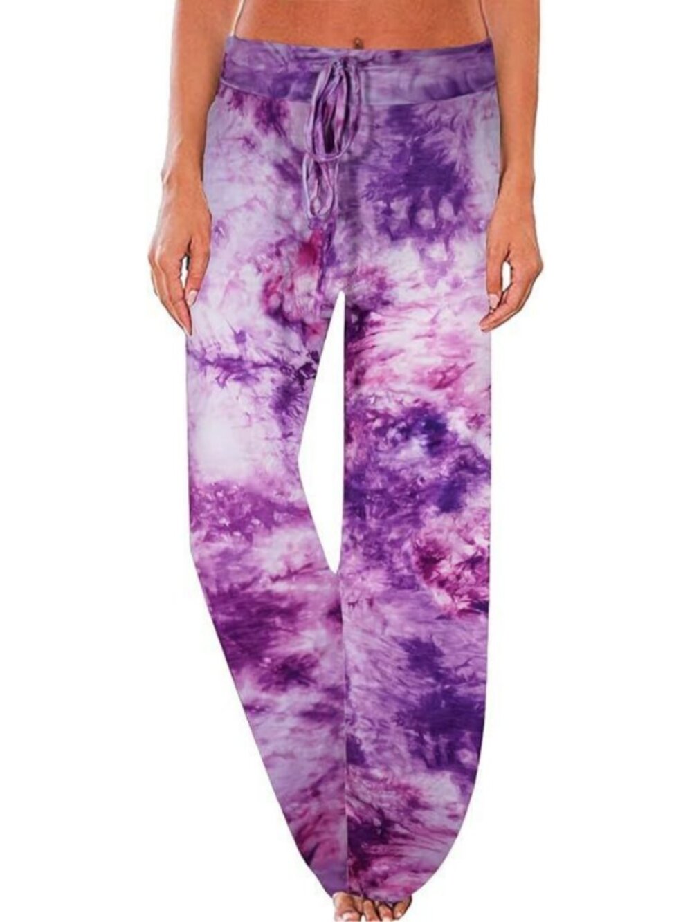 Womens Wide Leg Pajama Pants High Waisted Floral Lounge Pants
